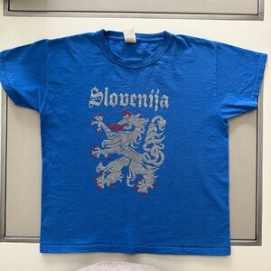 FRUIT OF THE LOOM® - Slovenia T-Shirt Short sleeve Top | EUC | 7-8 Years
